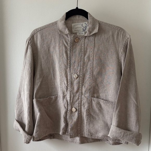 Angelheart Designs Vintage Linen Cropped Blazer S - Picture 1 of 8